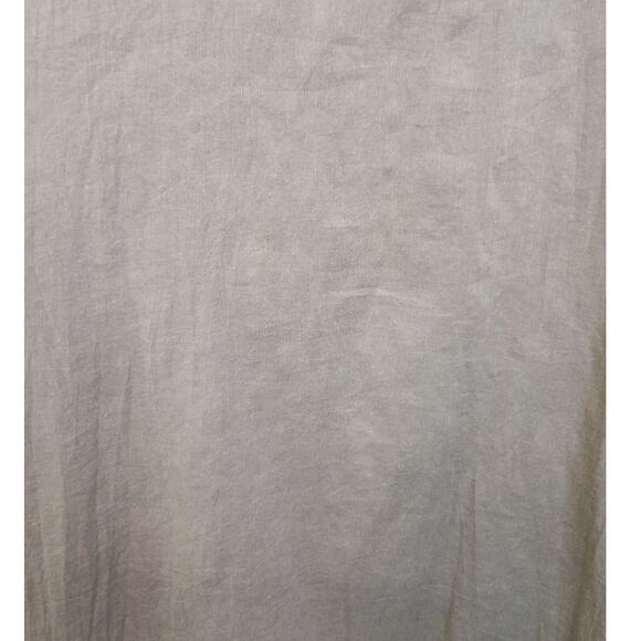 Kyla Seo XL Hand-Embroidered Cotton Tunic Shirt Gray Boho Artisan Blouse - Picture 15 of 16